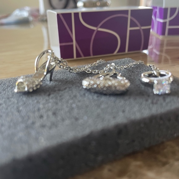 Lia Sophia Shopping Spree Silver Metal Necklace NWT Adjustable 16 - 19 in long - Picture 8 of 13